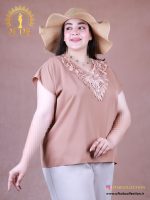 تاپ الیزا یقه گیپور سایزبزرگ