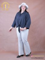 شومیز لنین ژاکارد پایین گره سایزبزرگ