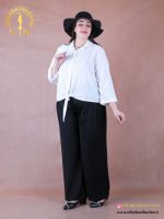 شومیز لنین ژاکارد پایین گره سایزبزرگ