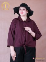 شومیز لنین ژاکارد پایین گره سایزبزرگ