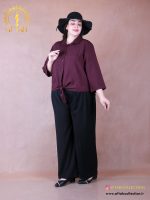 شومیز لنین ژاکارد پایین گره سایزبزرگ