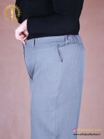 شلوار بگ ساده پشت کش سایزبزرگ