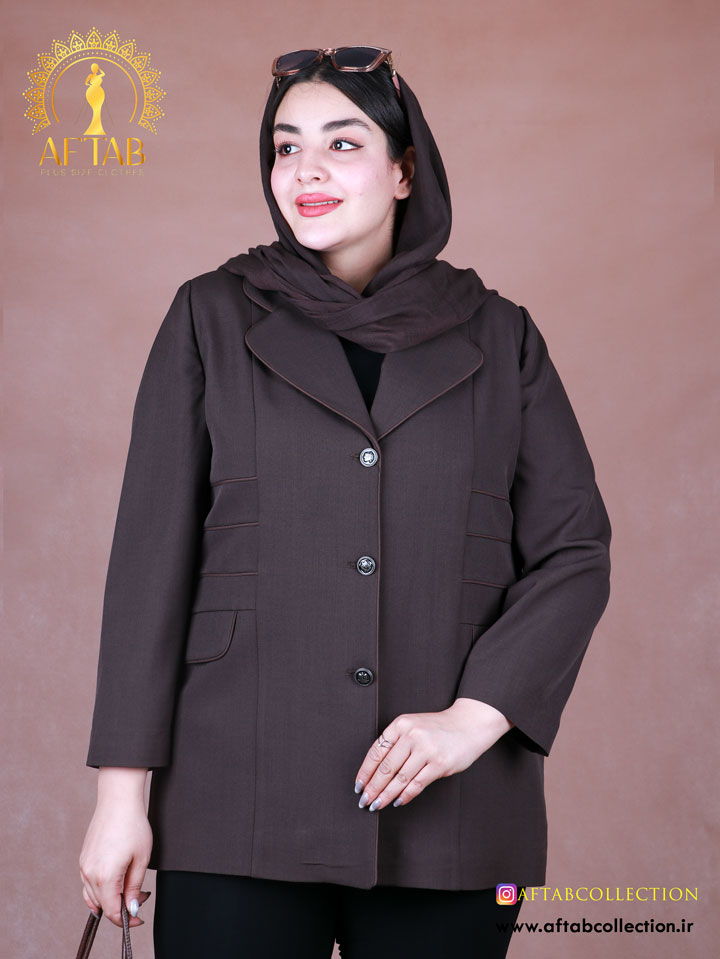 کت بزیاق بغل مغزی ساده سایزبزرگ