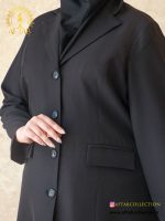 ست مانتو و شلوار اداری یقه انگلیسی سایزبزرگ