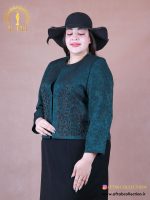 کت سارافون ژاکارد نگینی سایزبزرگ