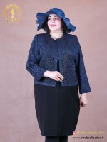 کت سارافون ژاکارد نگینی سایزبزرگ