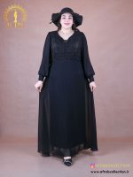 پیراهن مجلسی حریر کریستالی سایزبزرگ