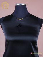 تاپ ساتن جولیا یقه نگین سایزبزرگ