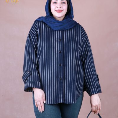 شومیز شکت راه راه سایزبزرگ