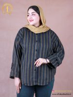 شومیز شکت راه راه سایزبزرگ