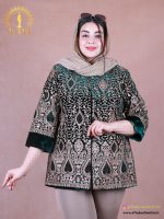 مانتو مجلسی مخمل سوزندوزی سایزبزرگ
