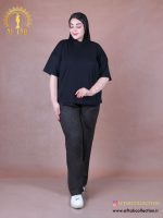 تیشرت باکسی کلاهدار سایزبزرگ