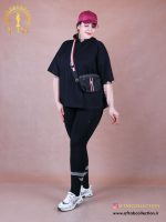 تیشرت باکسی کلاهدار سایزبزرگ