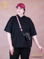 تیشرت باکسی کلاهدار سایزبزرگ
