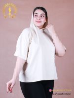 تیشرت باکسی کلاهدار سایزبزرگ