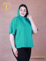 تیشرت باکسی کلاهدار سایزبزرگ