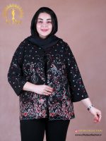 مانتو کرپ هندی سوزندوزی سایزبزرگ