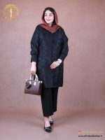 مانتو ژاکارد آستین پفکی سایزبزرگ