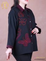 مانتو گلدوزی پروانه سایزبزرگ