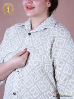مانتو ژاکارد پفکی طرحدار سازبزرگ