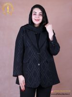 مانتو ژاکارد طرحدار ترک سایزبزرگ