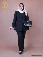 مانتو ژاکارد طرحدار ترک سایزبزرگ