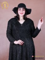 پیراهن مجلسی لمه شنی سایزبزرگ